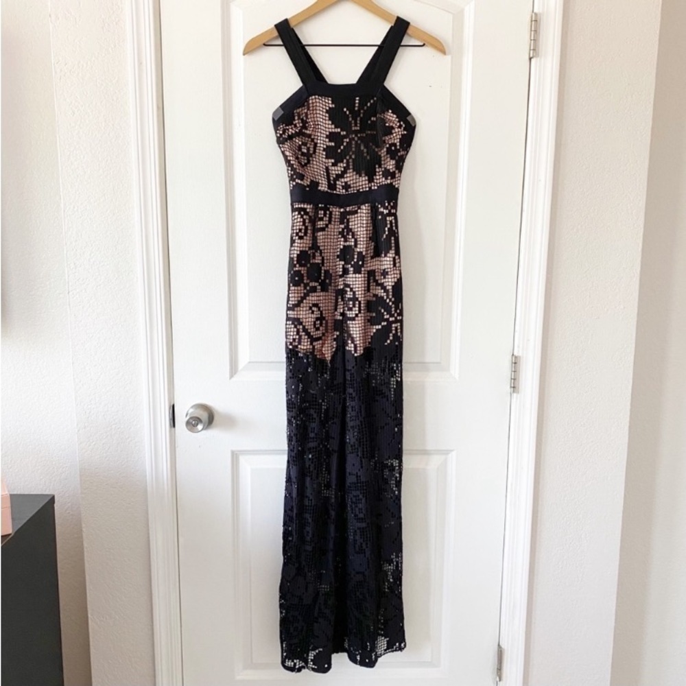 ALICE McCALL Billsberry Black Lace Side Split Hem Jumpsuit Fairy Goth - Picture 3 of 15